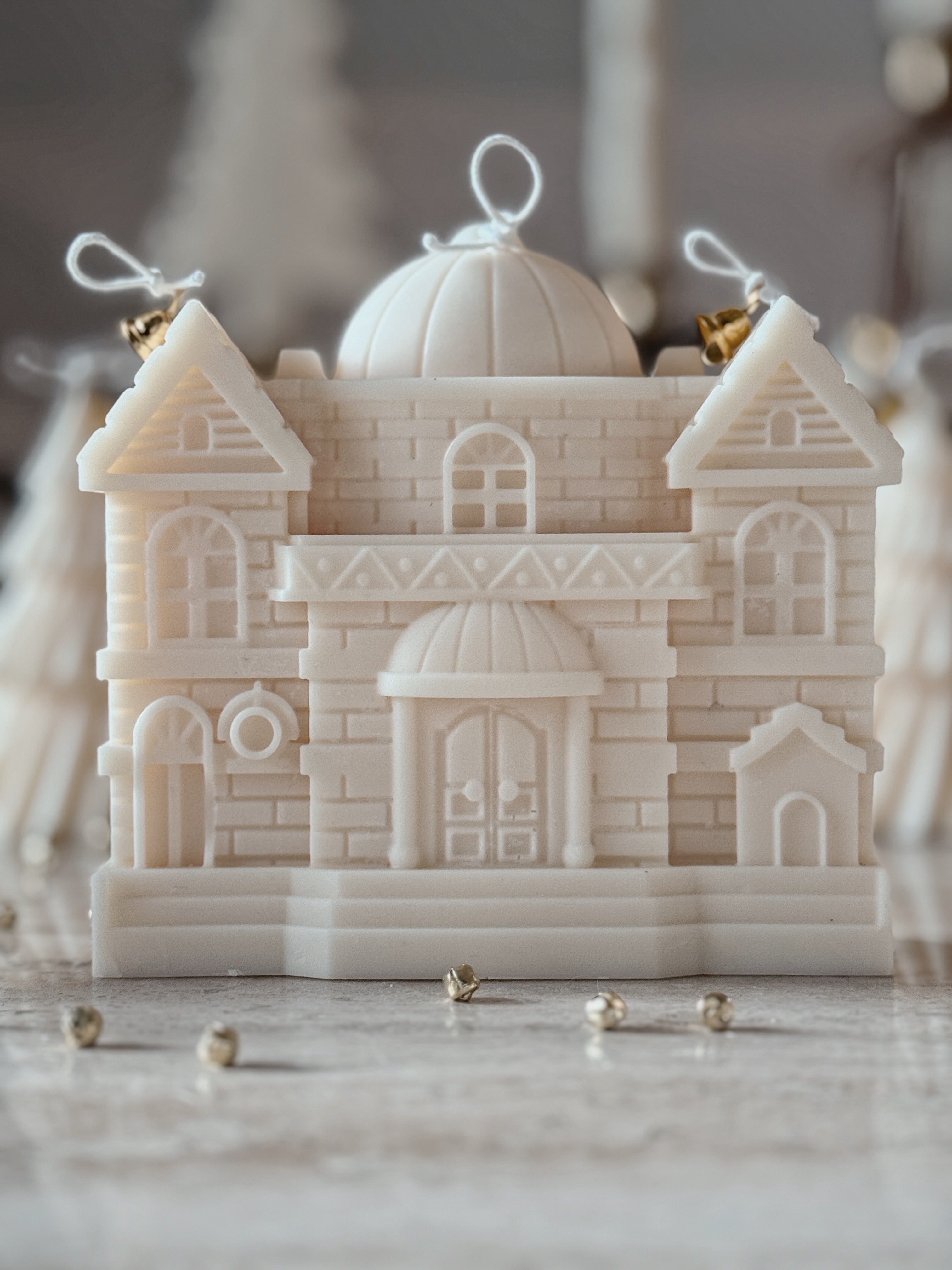 Christmas Village Castle Candle
