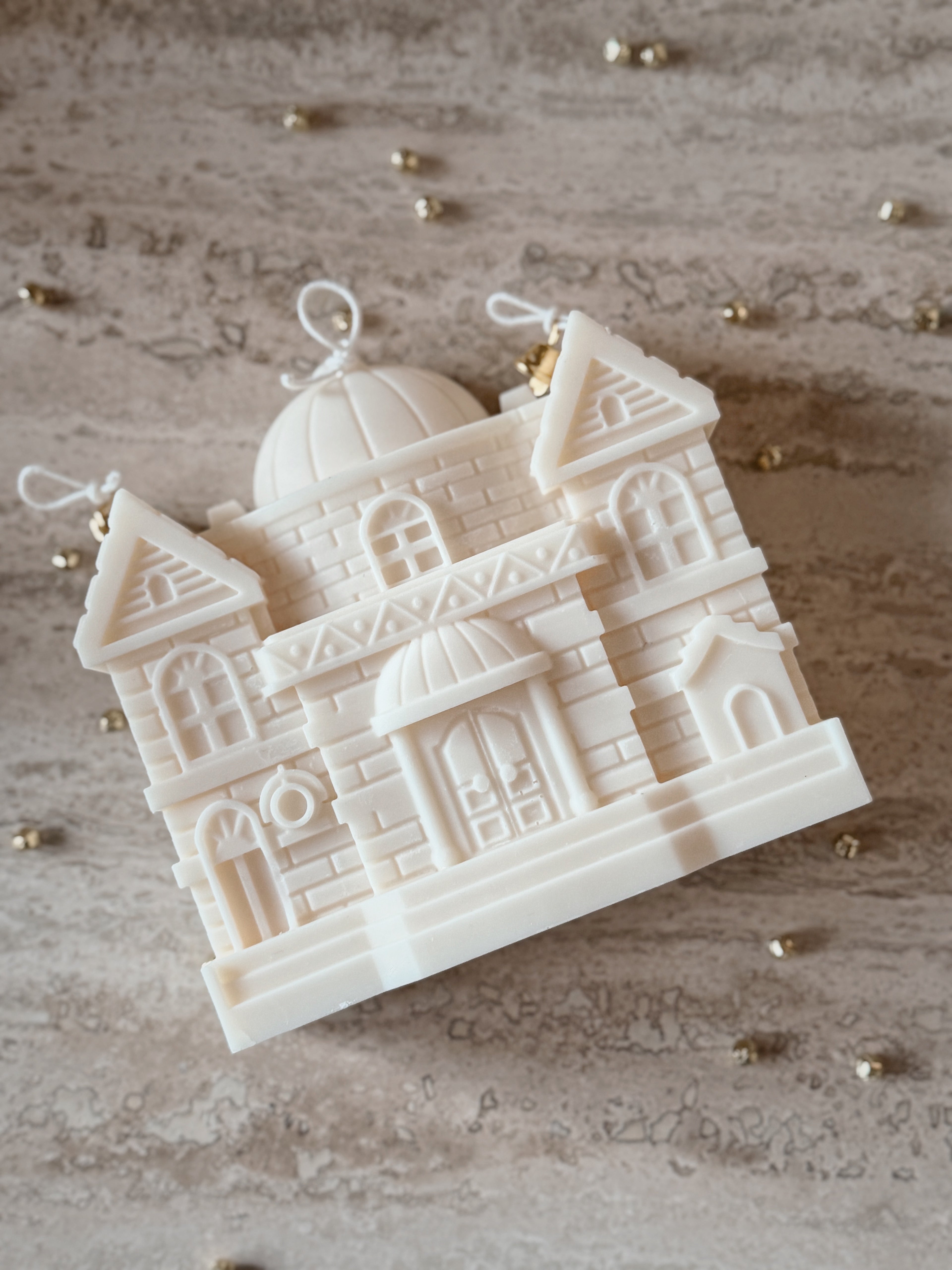 Christmas Village Castle Candle