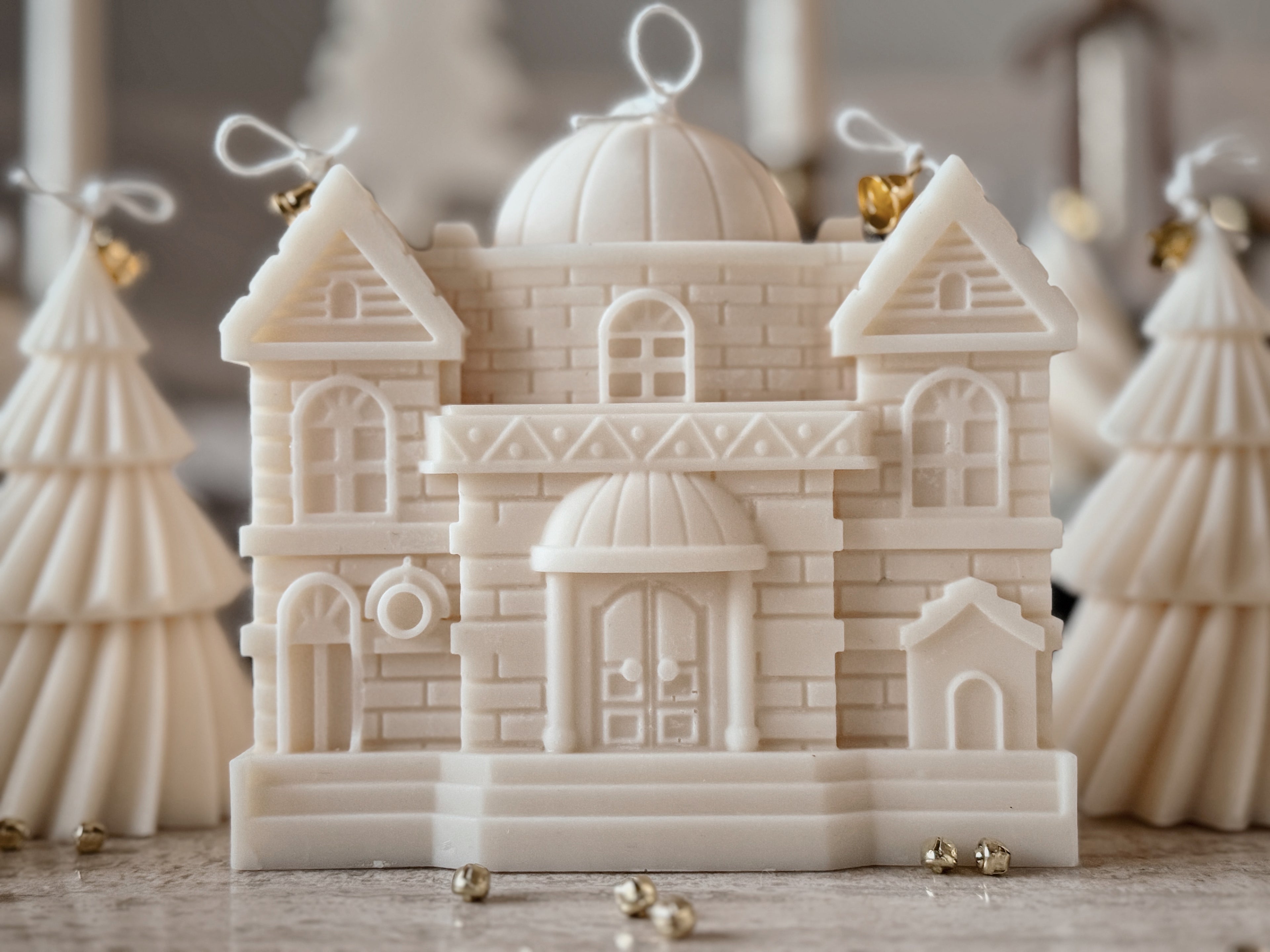 Christmas Village Castle Candle