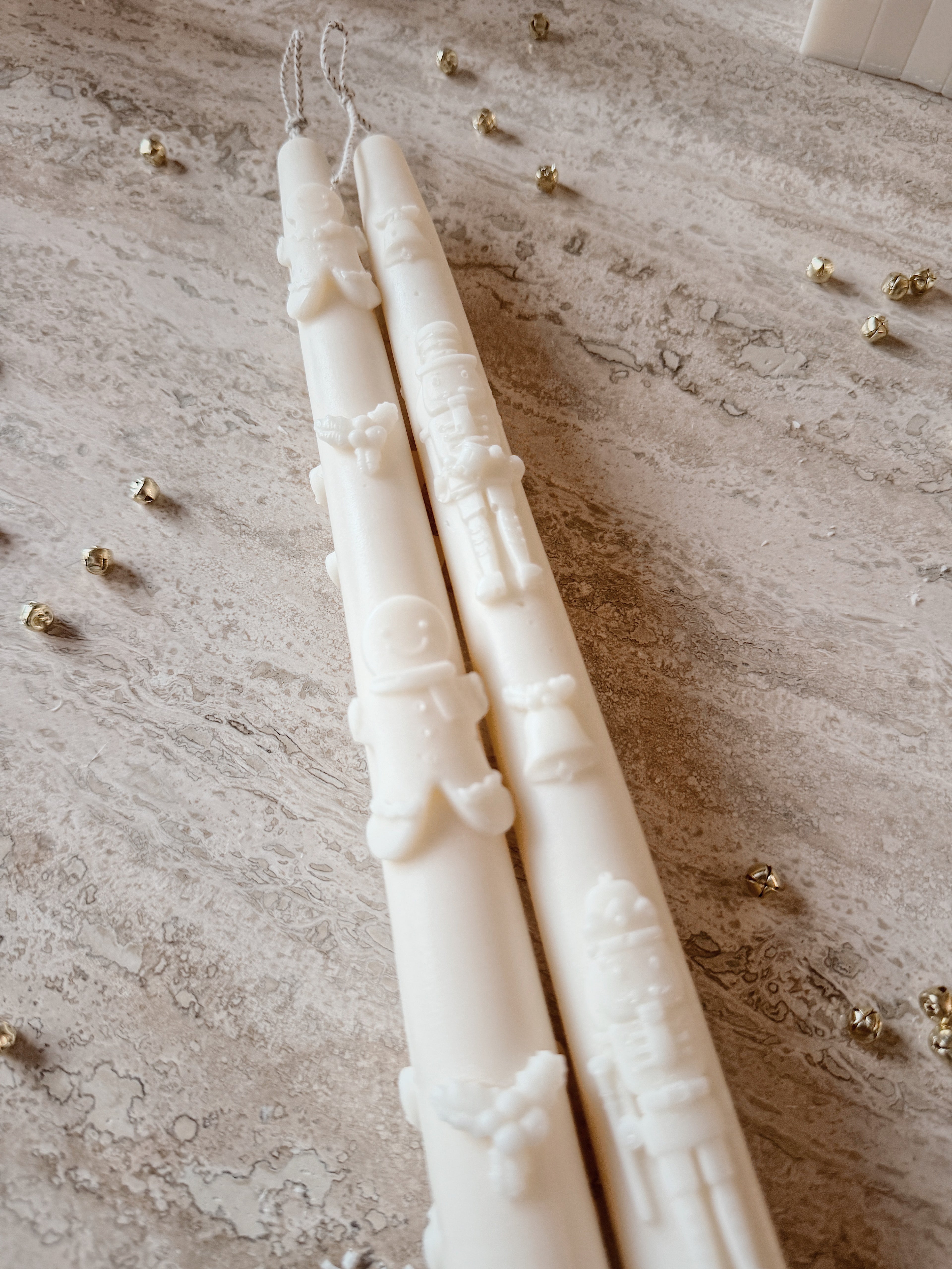 Nutcracker & Gingerbread Man Taper Candle